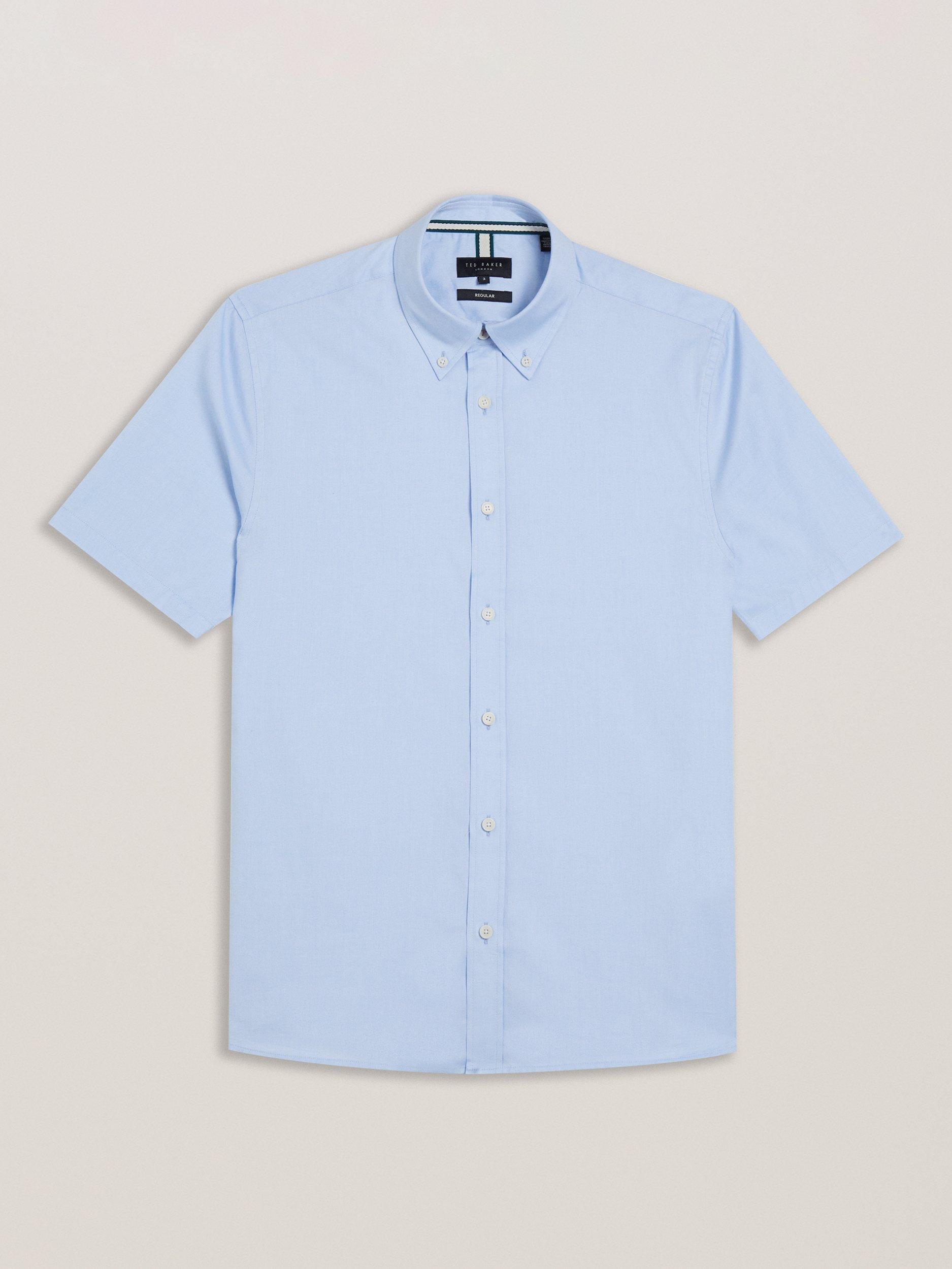 Product image 6 of 6, which shows Ted Baker Aldgate Cotton Regular Fit Oxford Shirt, Lt Blue, M
