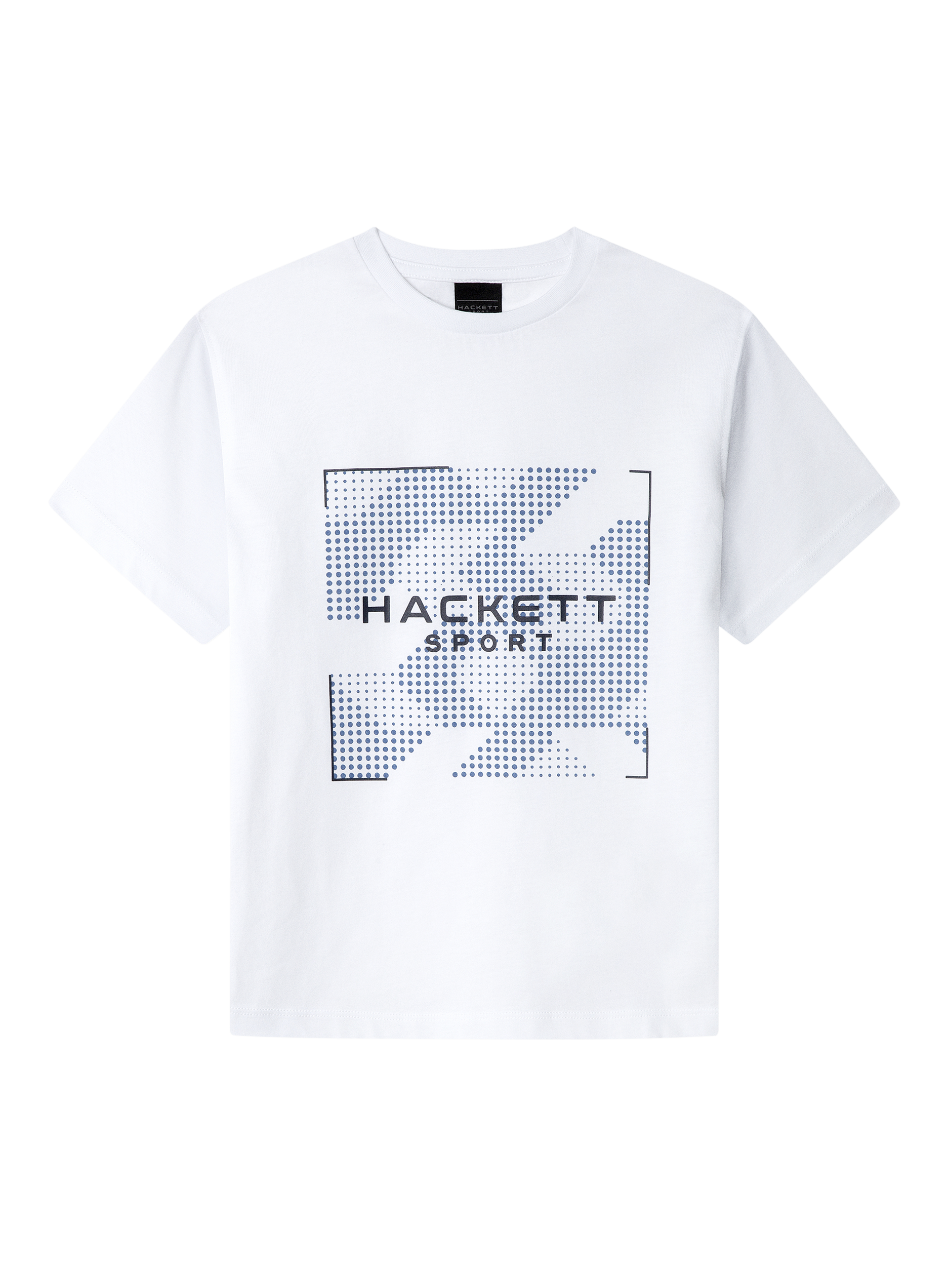 Product image 1 of 4, which shows Hackett London Kids' Cotton Logo Print T-Shirt, White, 15 years