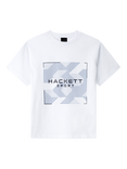 Hackett London Kids' Cotton Logo Print T-Shirt, White, White