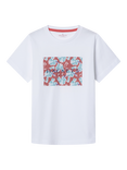 Hackett London Kids' Cotton Floral Logo Print T-Shirt