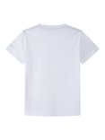 Hackett London Kids' Cotton Script Logo Slim Fit T-Shirt, Optic White