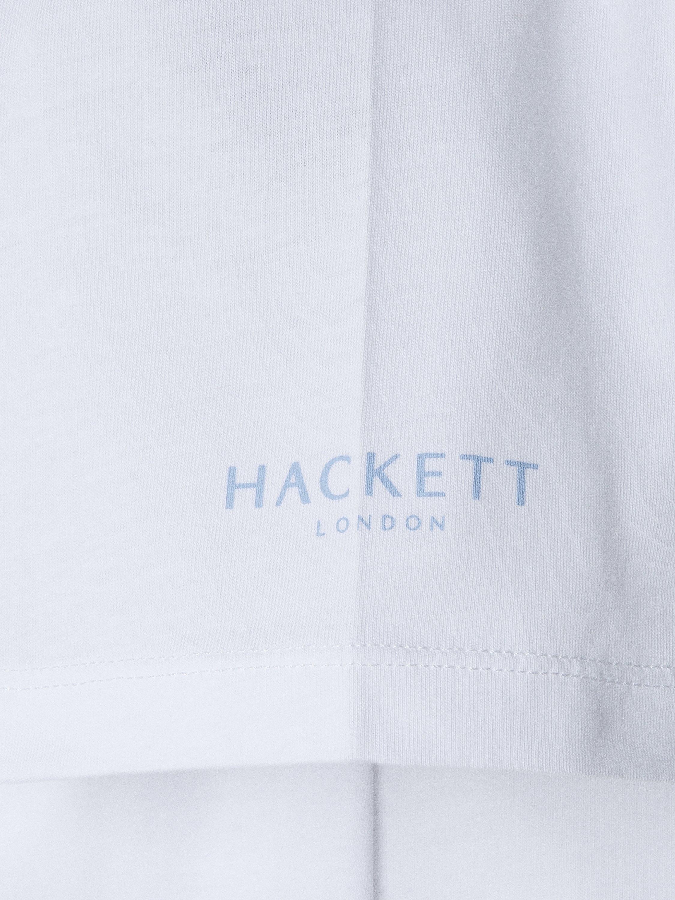 Product image 4 of 4, which shows Hackett London Kids' Cotton Script Logo Slim Fit T-Shirt, Optic White, 2 years
