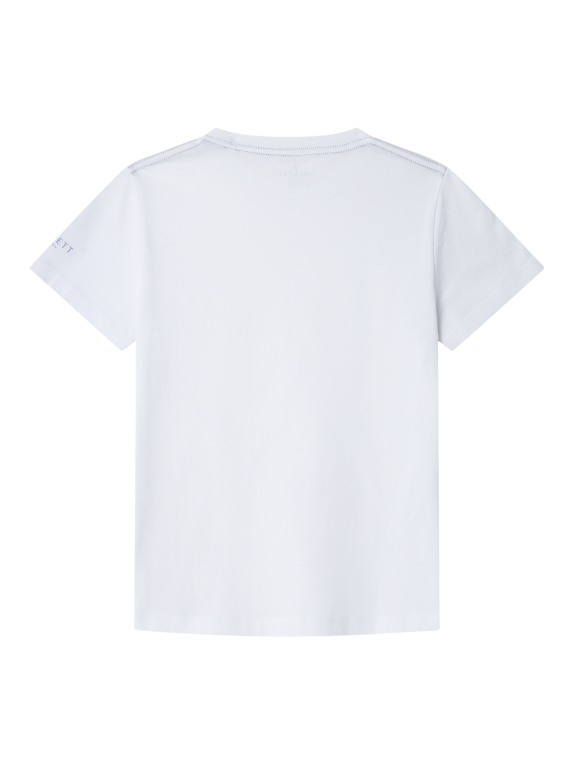 Product image 2 of 4, which shows Hackett London Kids' Cotton Logo T-Shirt, Optic White, 2 years