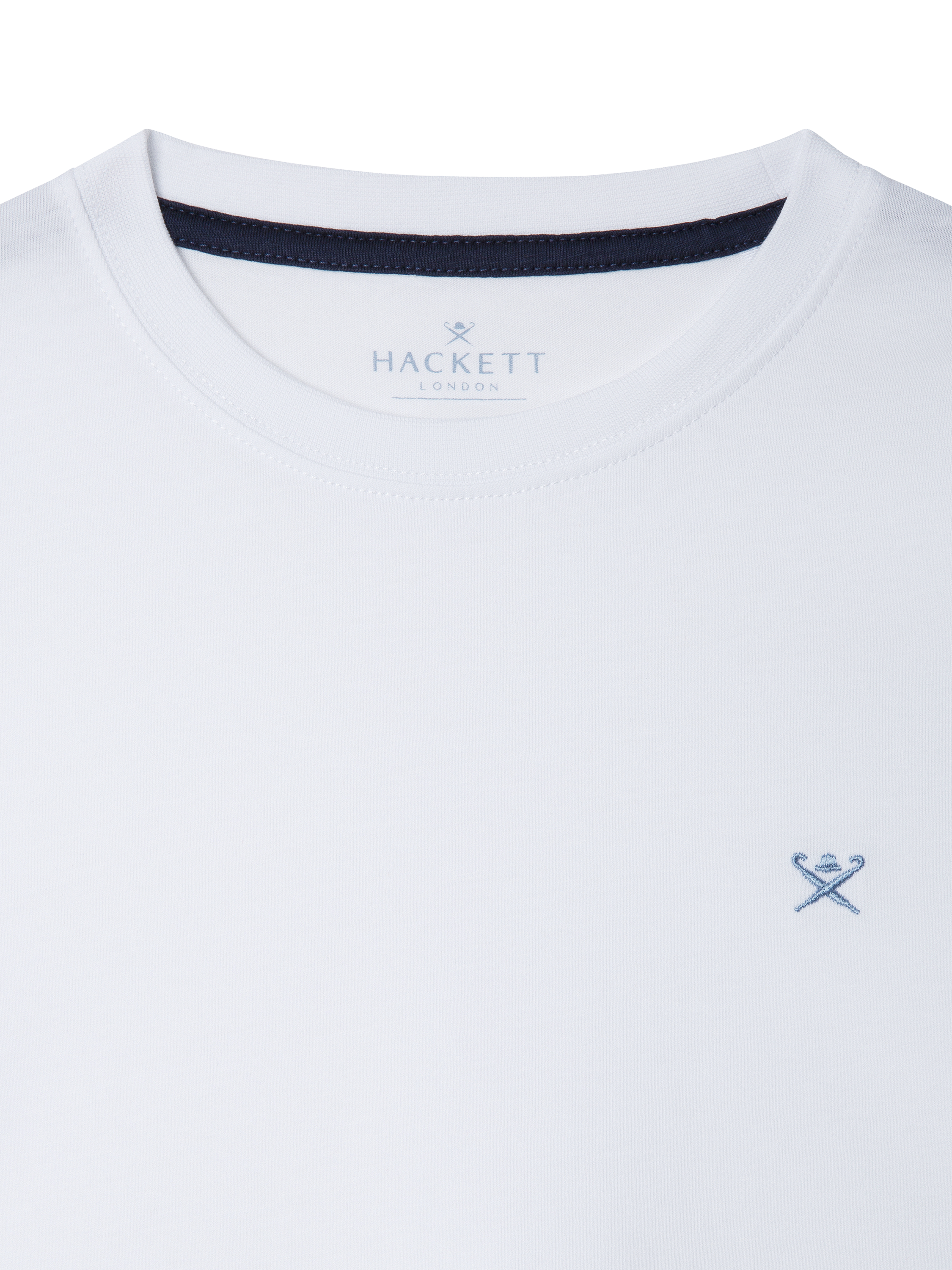 Product image 3 of 4, which shows Hackett London Kids' Cotton Logo T-Shirt, Optic White, 2 years