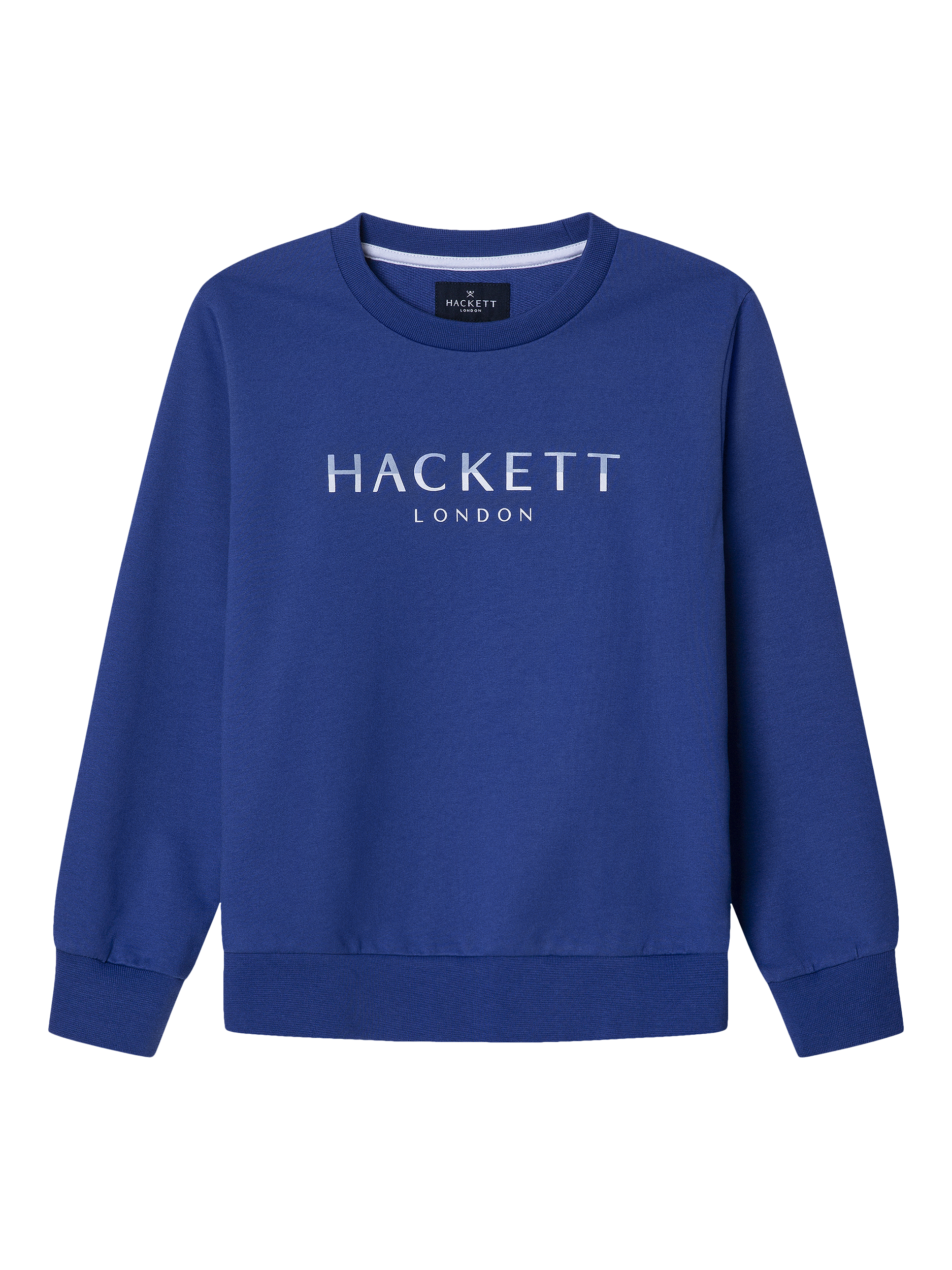 Product image 1 of 4, which shows Hackett London Kids' Cotton Logo Sweatshirt, Klein Blue, 15 years