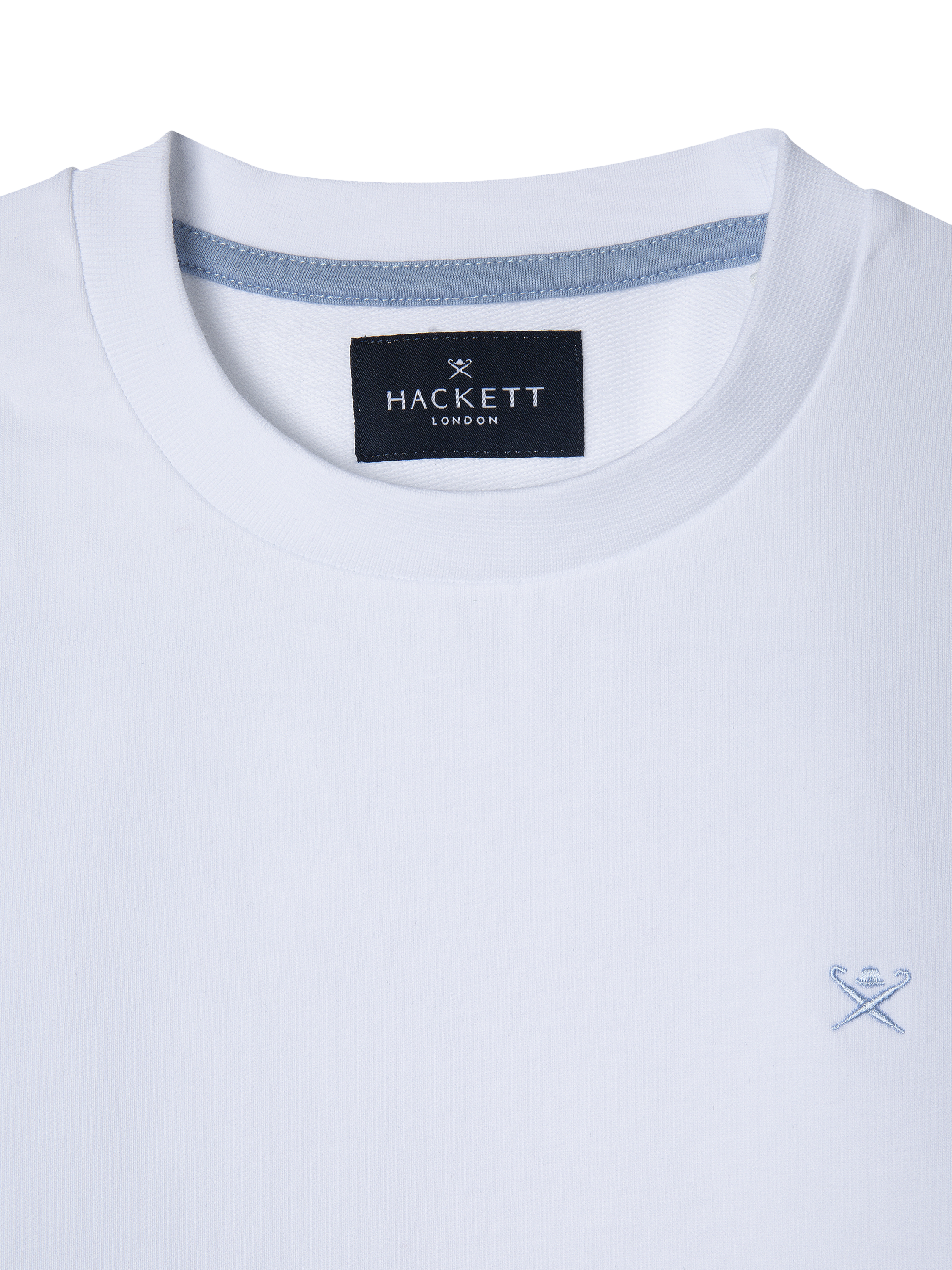 Product image 3 of 4, which shows Hackett London Kids' Cotton Logo Sweatshirt, Optic White, 15 years