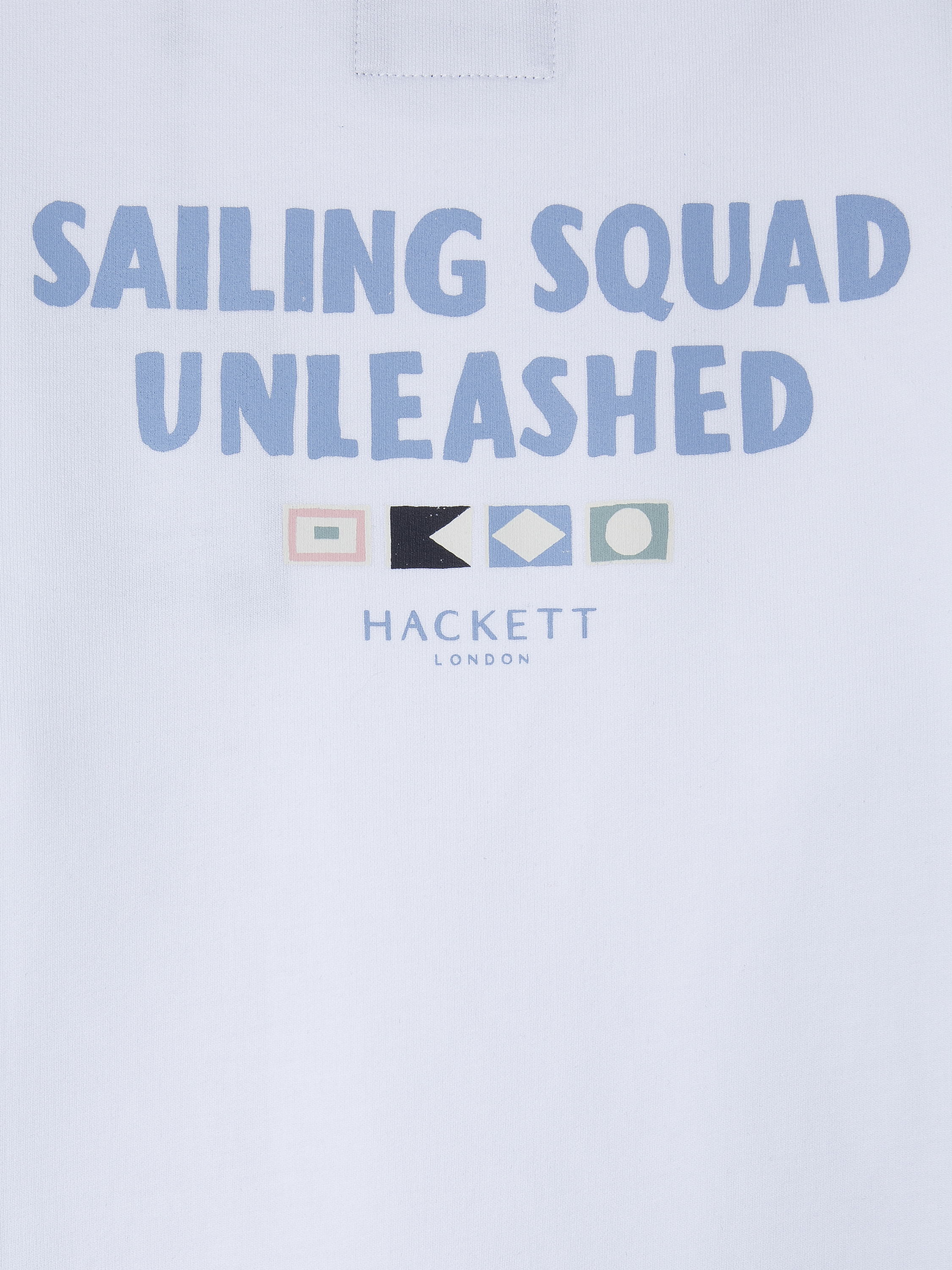 Product image 4 of 4, which shows Hackett London Kids' Cotton Logo Sweatshirt, Optic White, 15 years