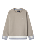 Hackett London Kids' Sailing Squad Crew-Neck Sweatshirt, Pebble Beige