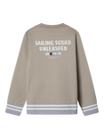 Hackett London Kids' Sailing Squad Crew-Neck Sweatshirt, Pebble Beige