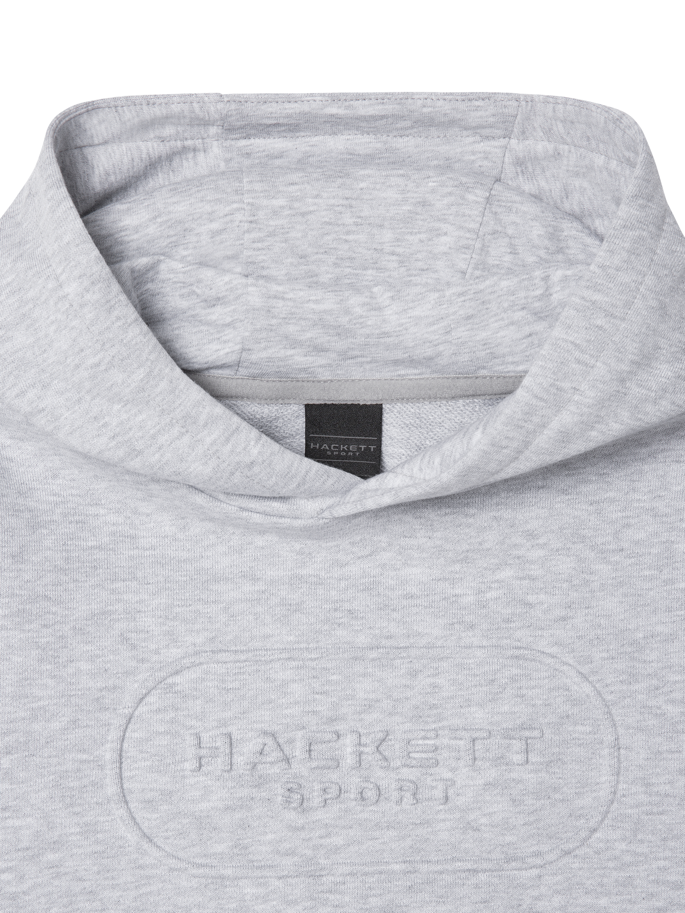 Product image 3 of 4, which shows Hackett London Kids' Sport Cotton Embossed Hoodie, Light Grey, 15 years
