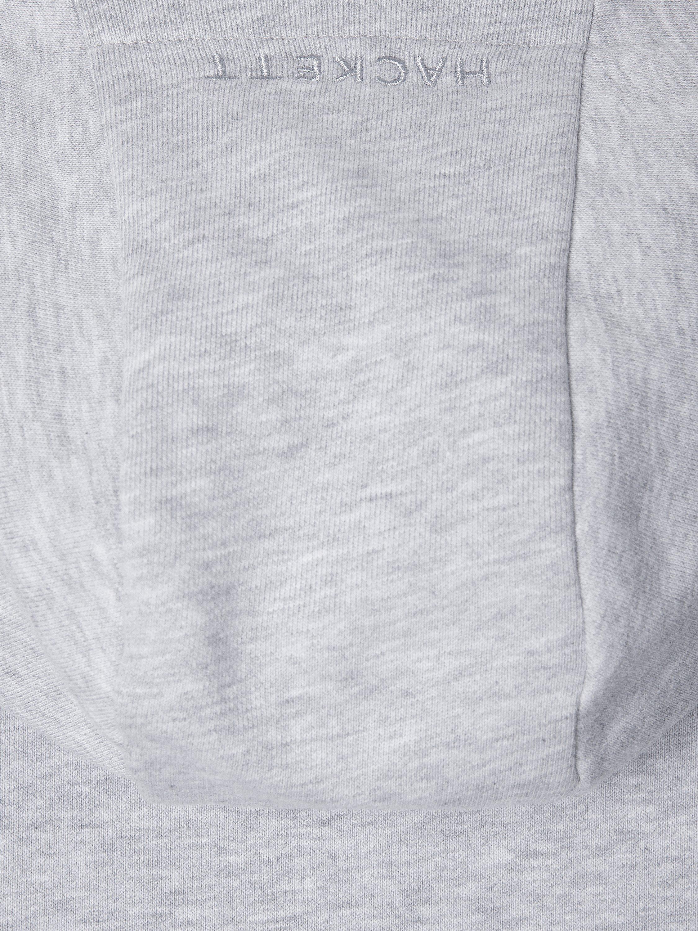 Product image 4 of 4, which shows Hackett London Kids' Sport Cotton Embossed Hoodie, Light Grey, 15 years