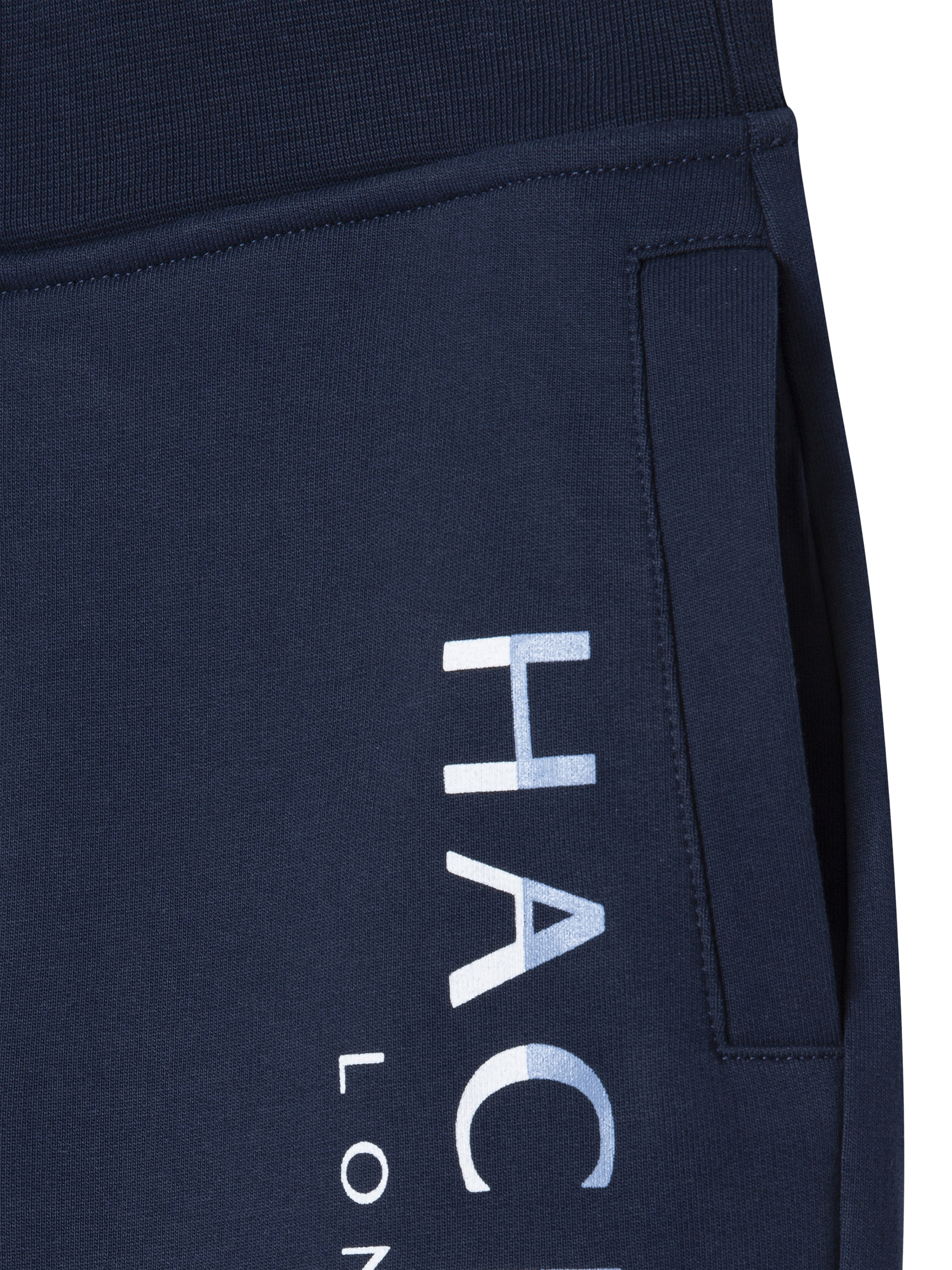 Product image 4 of 4, which shows Hackett London Kids' Cotton Logo Shorts, Ink Blue, 15 years
