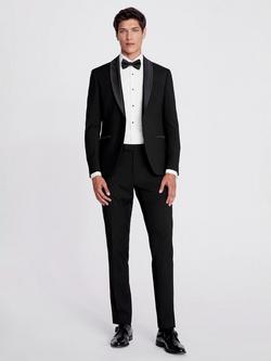 Moss Slim Fit Shawl Lapel Tuxedo Jacket, Black - view 2, Black