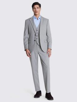 Moss Regular Fit Suit Jacket - view 2, Grey