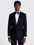 Moss Regular Fit Wool Blend Shawl Lapel Tuxedo Jacket, Black