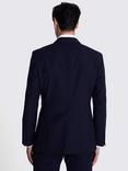 Moss Tailored Fit Performance Wool Blend Double-Breasted Suit Jacket, Blue