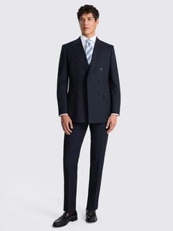 Moss Double-Breasted Performance Suit Jacket - view 2, Navy