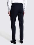 Moss Tailored Fit Cotton Blend DressTrousers, Blue