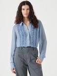 HUSH Ruffle Long Sleeve Shirt