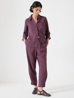 HUSH Relaxed Long Sleeve Shirt - view 2, Fudge Brown