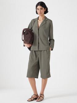 HUSH Mini Geometric Print Bermuda Shorts, Green - view 2, Green