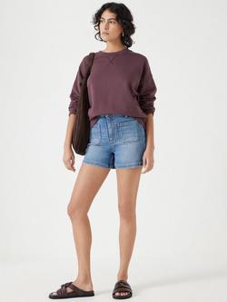HUSH Rowan Denim Shorts, Blue