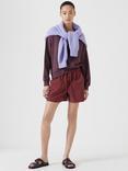 HUSH Cut Out Back Sweatshirt, Fudge Brown, Fudge Brown