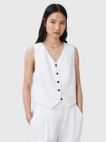 AllSaints Aleida Tri Waistcoat, White