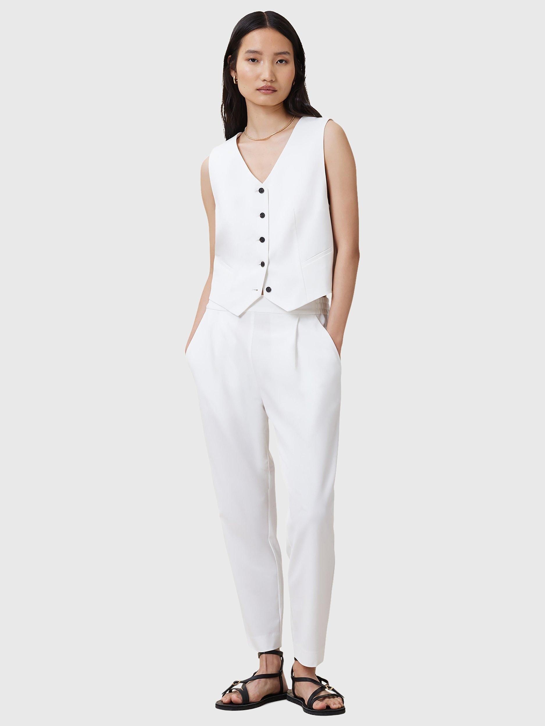 Product image 3 of 8, which shows AllSaints Aleida Tri Waistcoat, White, 10