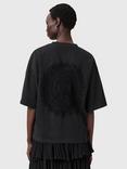 AllSaints Amelie Crochet Back Pure Organic Cotton T-Shirt