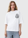 AllSaints Anatomica Ribcage Graphic T-Shirt, White