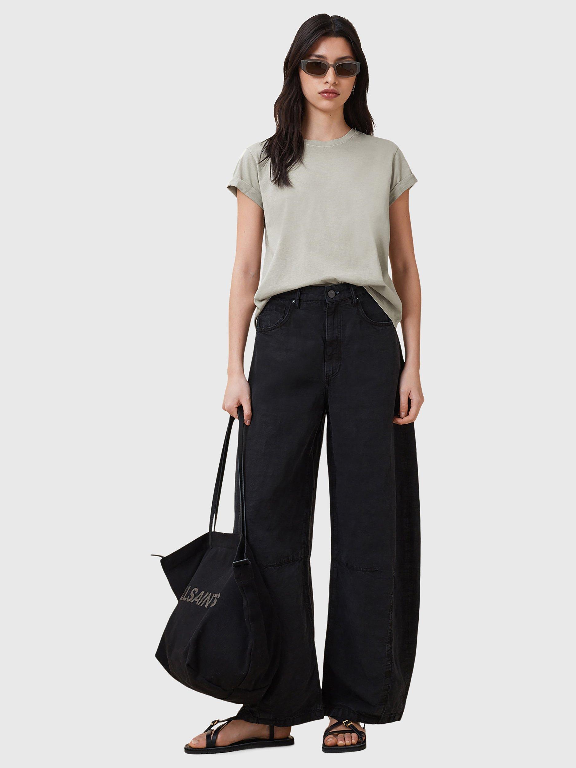 Product image 6 of 7, which shows AllSaints Anna Crew Neck T-Shirt, Light Green, Light Green, S