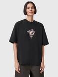 AllSaints Eternal Etta Floral Organic Cotton Graphic T-Shirt