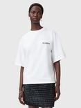AllSaints Heaps Amelie Skill T-Shirt, Optic White