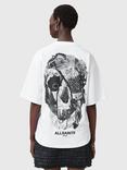 AllSaints Heaps Amelie Skill T-Shirt, Optic White