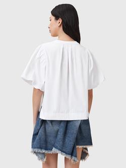 AllSaints Jess Pure Organic Cotton T-Shirt - view 2, Optic White