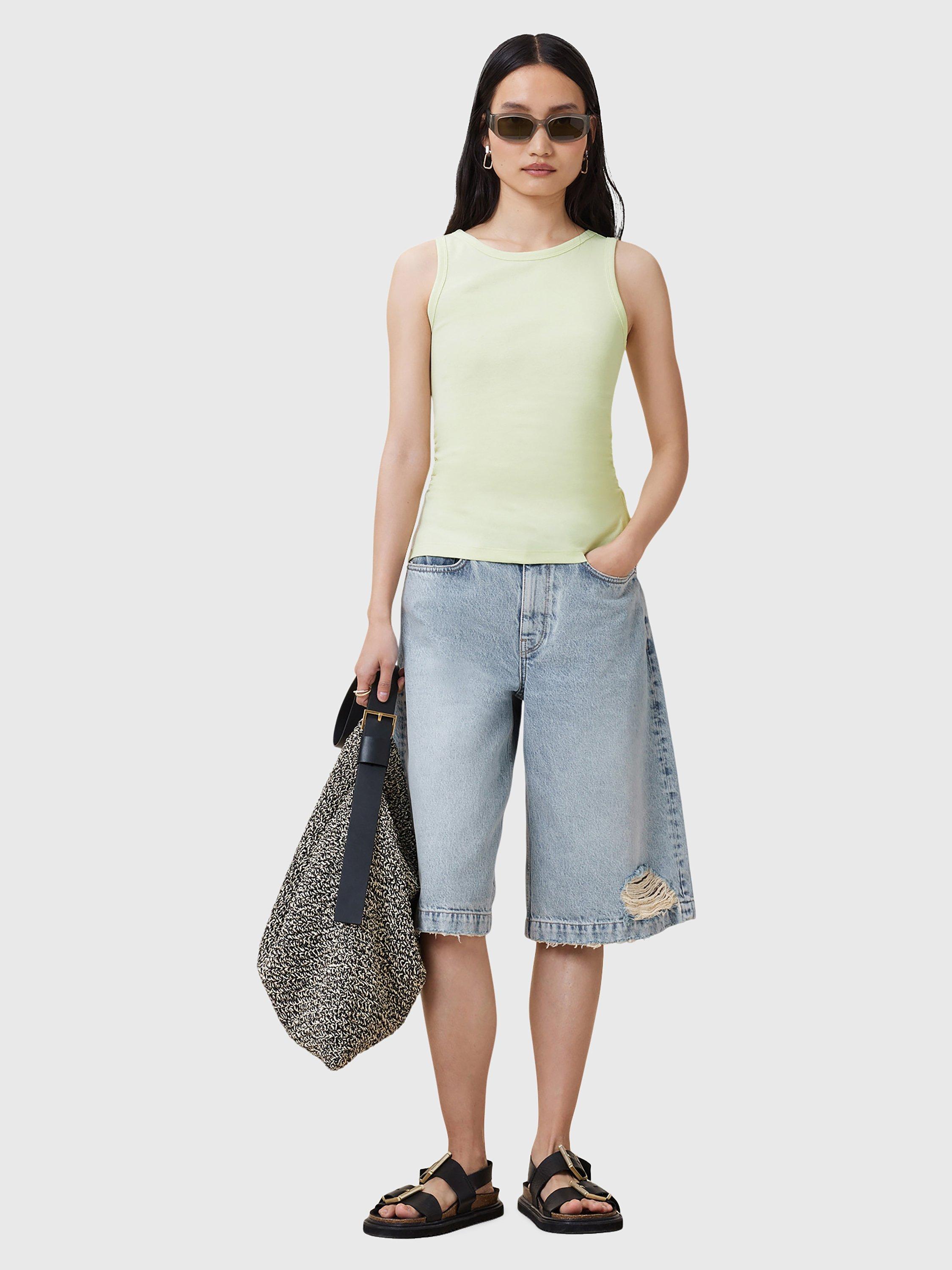 Product image 6 of 8, which shows AllSaints Katarina Tank Top, Jade Green, L