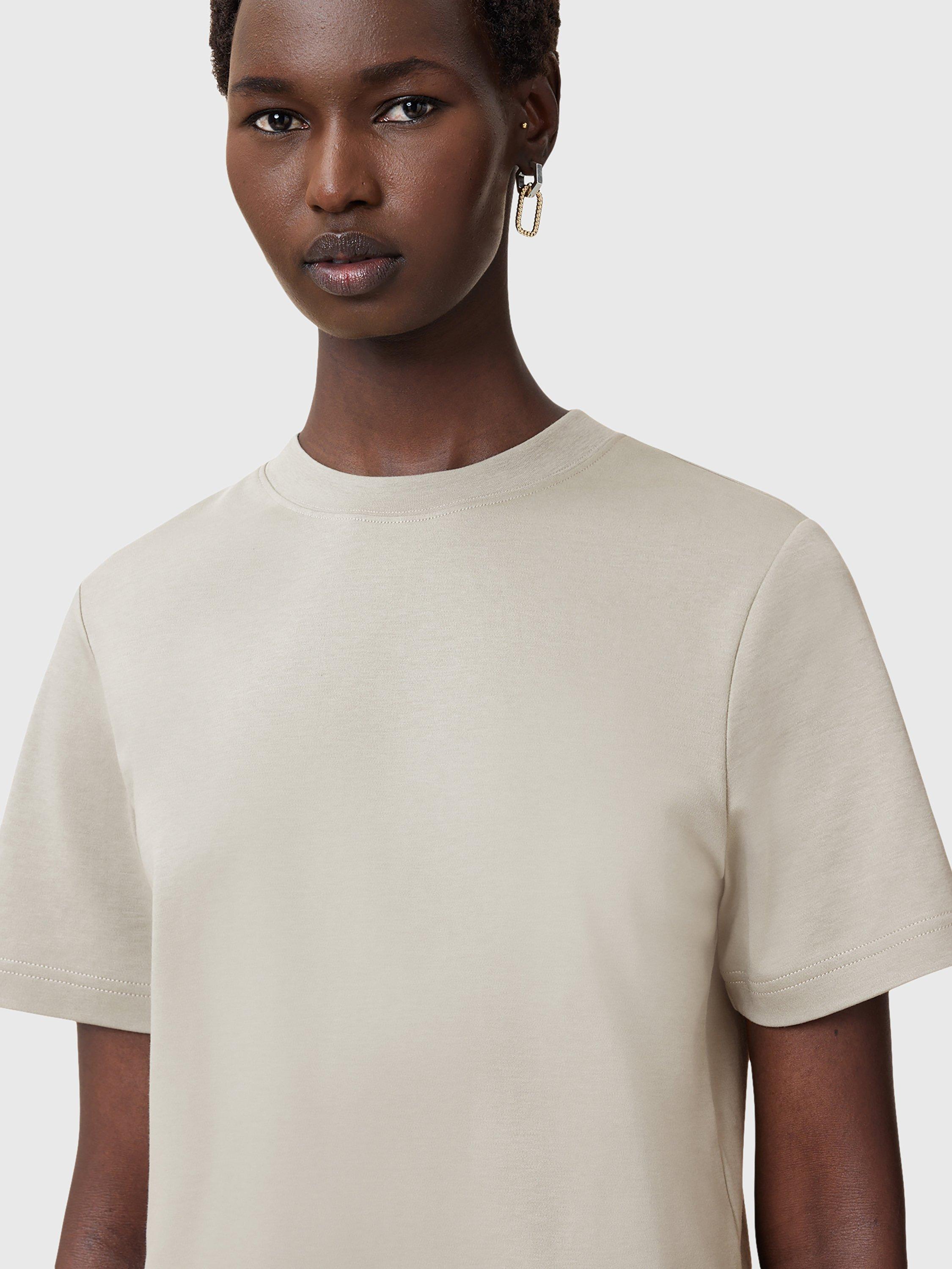 Product image 6 of 7, which shows AllSaints Lisa Crew Neck T-Shirt, Abbey Stone Green, XS