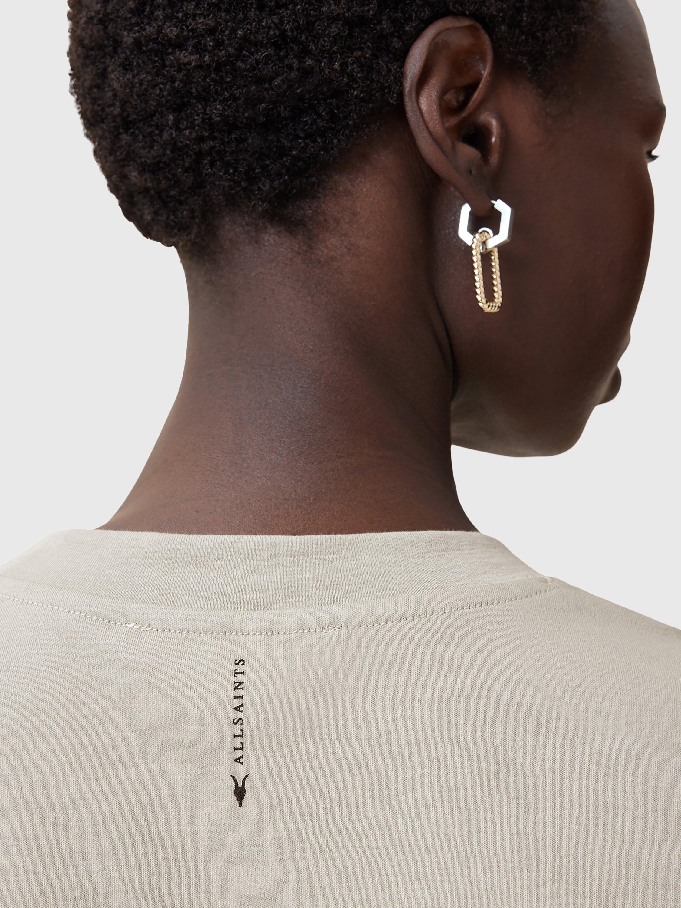 Product image 7 of 7, which shows AllSaints Lisa Crew Neck T-Shirt, Abbey Stone Green, XS