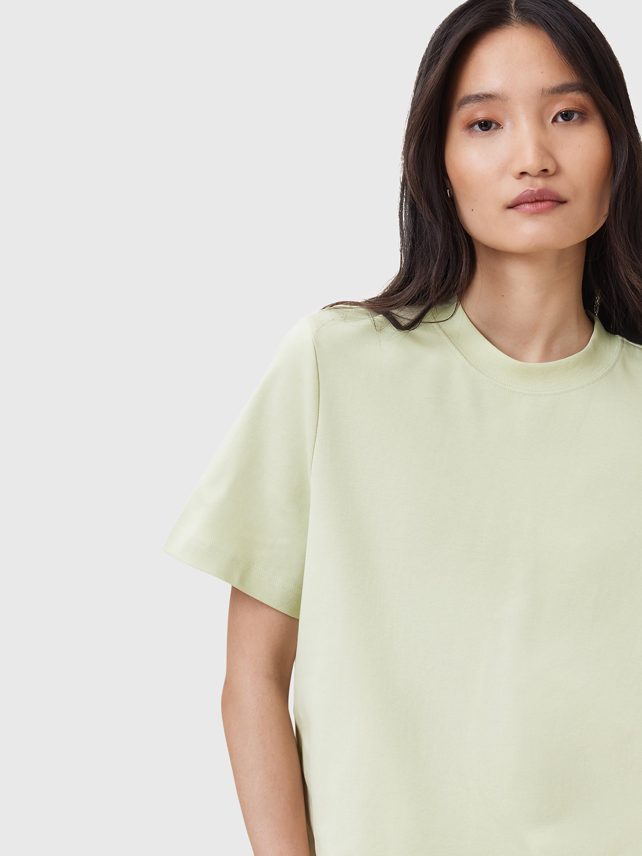 Product image 8 of 8, which shows AllSaints Lisa Boxy Crew Neck T-Shirt, Jade Green, XS