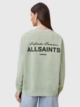 AllSaints Soleil Etta Logo Sweatshirt, Abbey Stone Green
