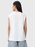 AllSaints Brooke Sunnies Pure Organic Cotton Tank Top, Optic White