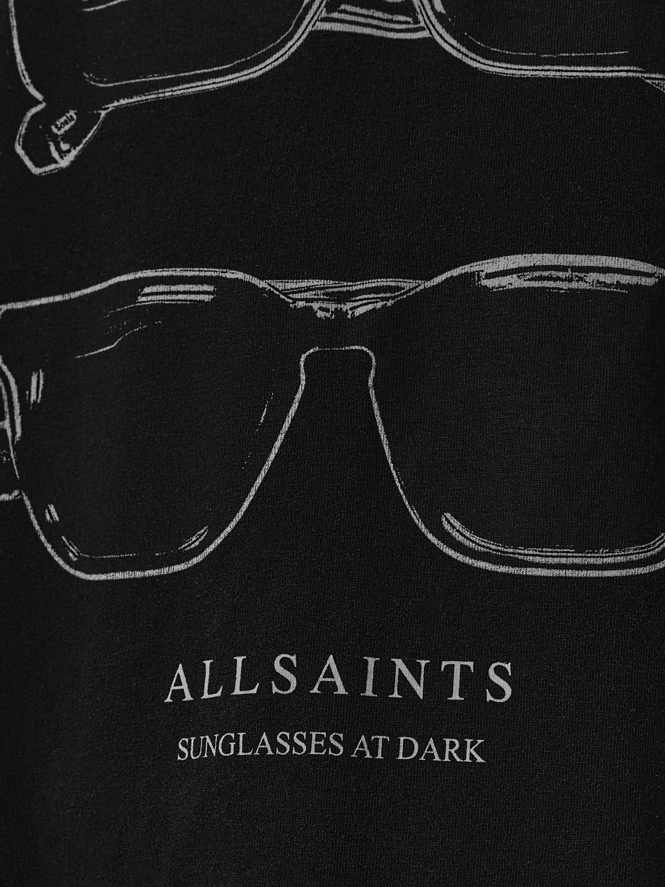 Product image 5 of 7, which shows AllSaints Brooke Sunglasses T-Shirt, Black, XS