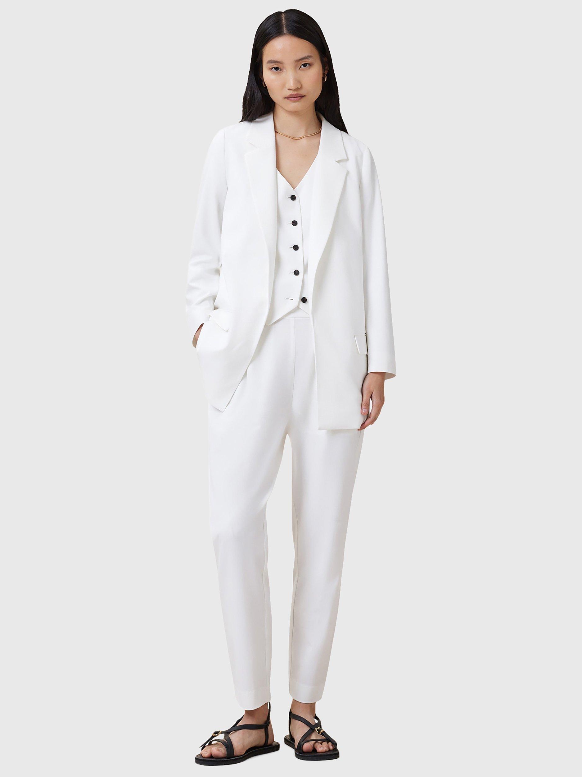 Product image 3 of 8, which shows AllSaints Aleida Tri Trousers, White, 6