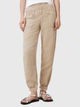 AllSaints Val Linen Blend Skinny Tailored Trousers, Natural Sand