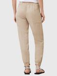 AllSaints Val Linen Blend Skinny Tailored Trousers, Natural Sand
