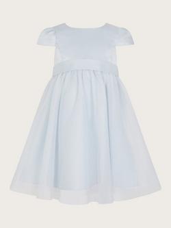 Monsoon Baby Bridesmaid Cap Sleeve Dress, Pale Blue, Pale Blue