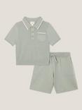 Monsoon Kids' Shirt and Shorts Set, Green