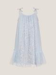 Monsoon Kids' Rosalee Swing Dress, Blue