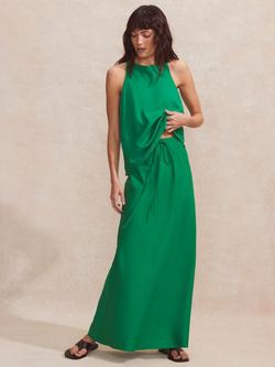 Ro&Zo Linen Blend Maxi Skirt, Green